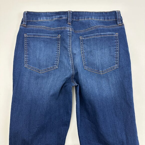 Girlish Mid Rise Bootcut Women's size 11 Dark Wash Blue Denim Jeans - Picture 5 of 5